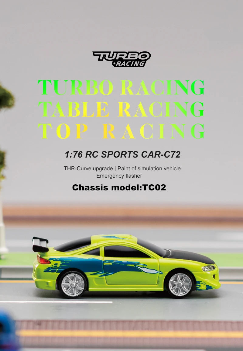 Turbo Racing 1:76 C64 C73 C72 C74 Drift RC Car With Gyro Radio Full Proportional Remote Control Toys RTR Kit For Kids and Adults