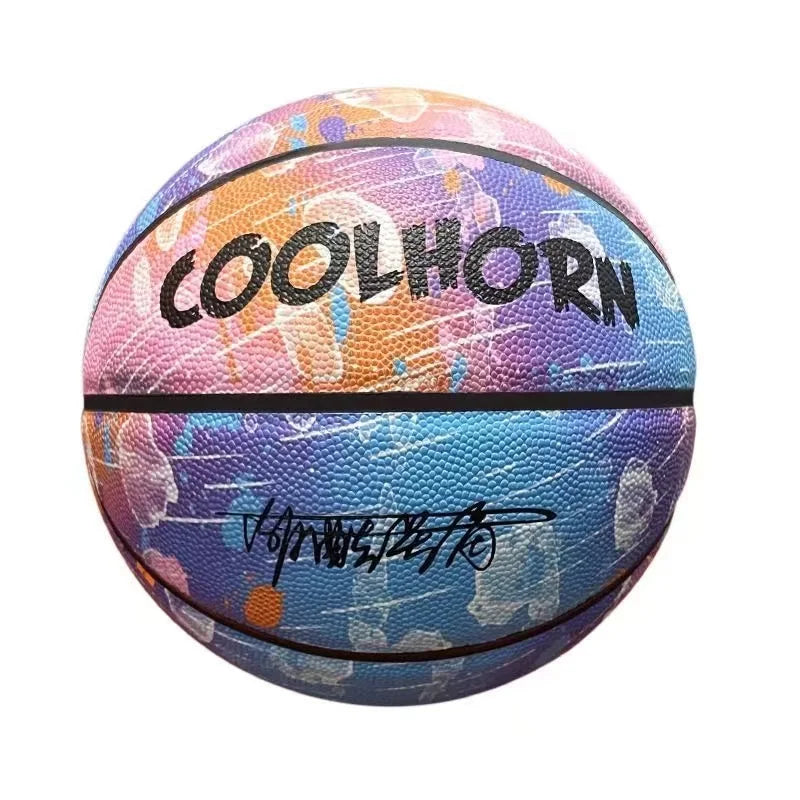 Size 5 Size 6 Size 7 Glow In Night Glow Basketball Children Adult Student PU Soft Leather Outdoor Wear-resistant And Anti-skid