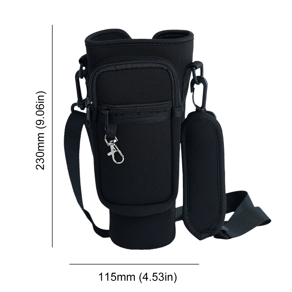 40OZ Water Bottle Holder with Strap for stanley Cup Asessories Cup Sleeve Tumbler Holder Strap Water Bottle Pouch Carrier Bag