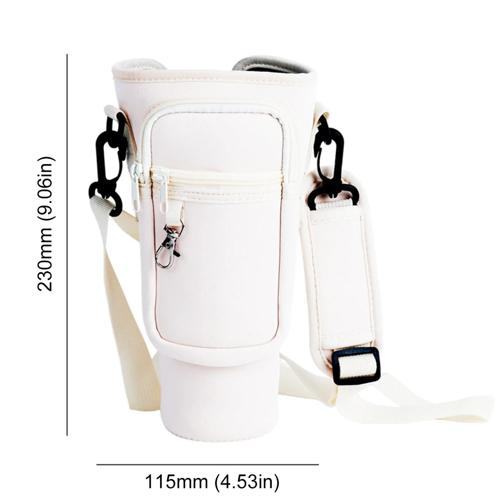 40OZ Water Bottle Holder with Strap for stanley Cup Asessories Cup Sleeve Tumbler Holder Strap Water Bottle Pouch Carrier Bag