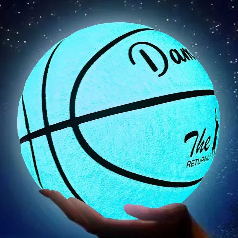 Size 5 Size 6 Size 7 Glow In Night Glow Basketball Children Adult Student PU Soft Leather Outdoor Wear-resistant And Anti-skid