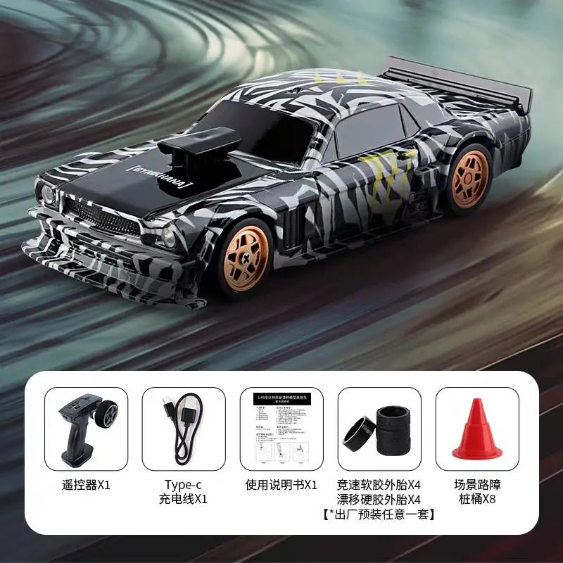 Wireless Remote Control 1: 43 Mini 4wd Drift Remote Control Car Full Scale Professional Rc Racing Boy High Speed Remote Vehicle