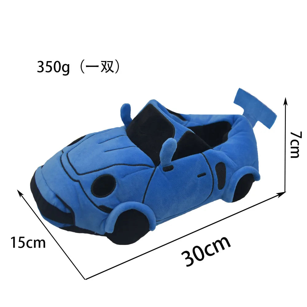 Newest Highland Cow Car Sports Car Slippers Can Be Used as High-quality Plush Toys for Car Enthusiast Gift