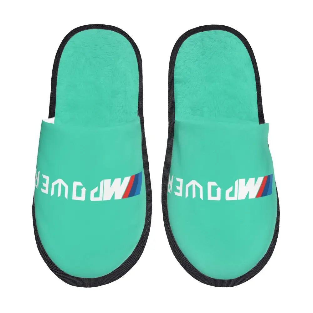 Custom M Performance Poweres Soft Memory Foam House Slippers Women Sport Car Cozy Warm Anti-Skid Slipper