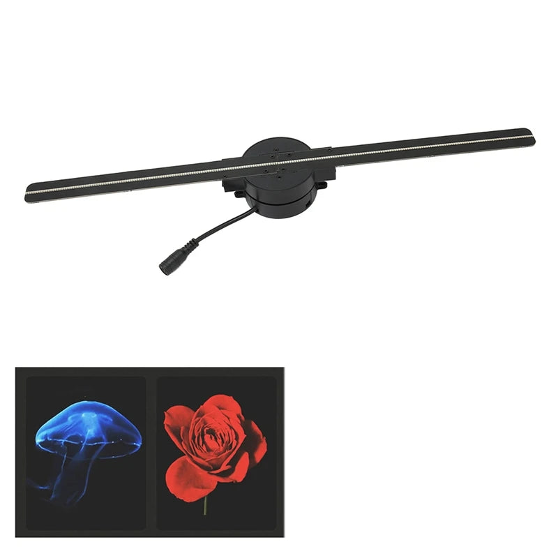 3D Hologram Fan 16.5Inch 2000X224 Wifi 3D Projector With 224 LED Light Beads For Business Store Advertising US Plug