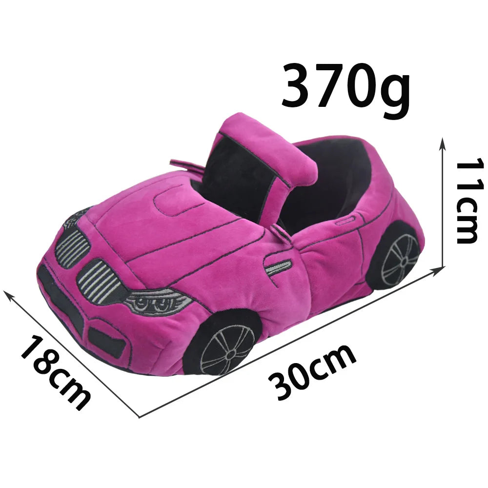 Newest Highland Cow Car Sports Car Slippers Can Be Used as High-quality Plush Toys for Car Enthusiast Gift