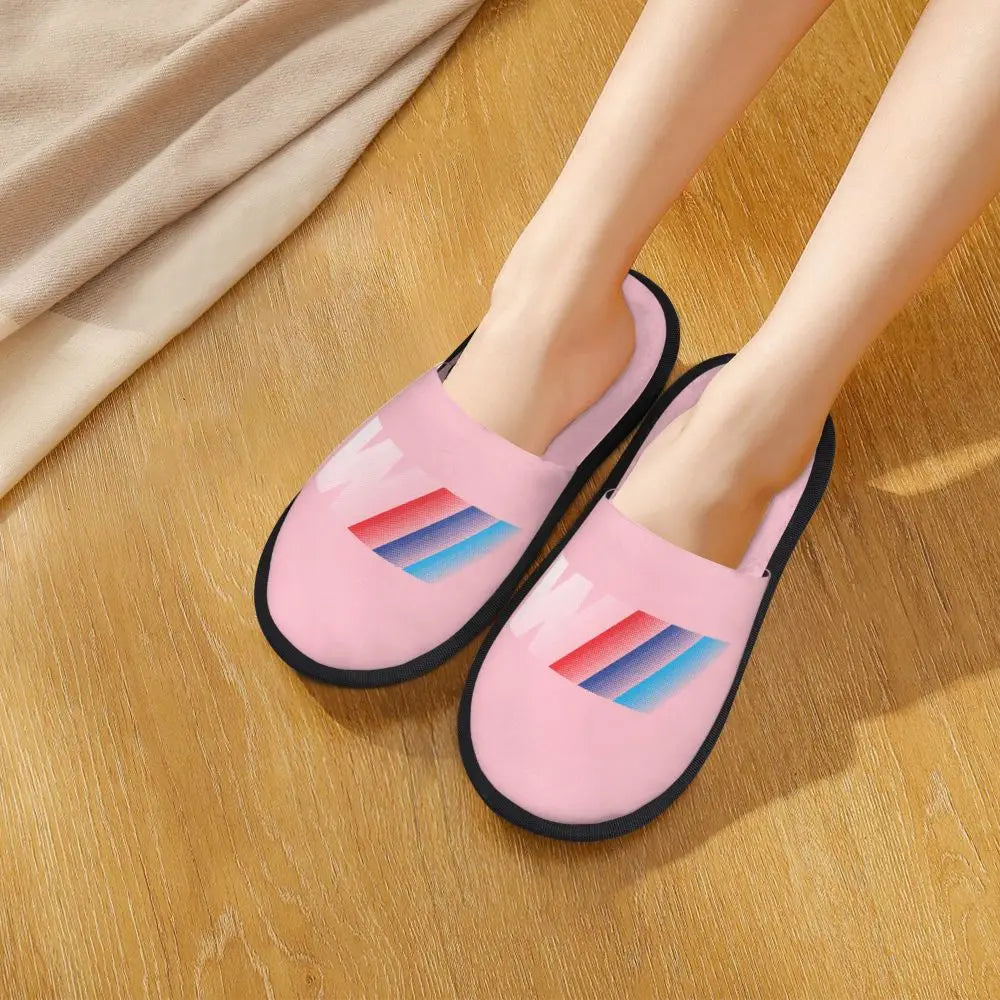 Custom M Performance Poweres Soft Memory Foam House Slippers Women Sport Car Cozy Warm Anti-Skid Slipper