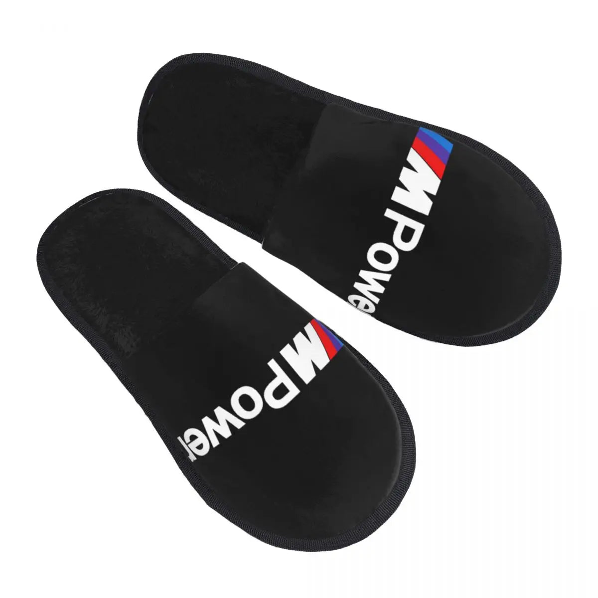 Custom M Poweres Sport Car Guest Slippers for Bathroom Women House Slipper