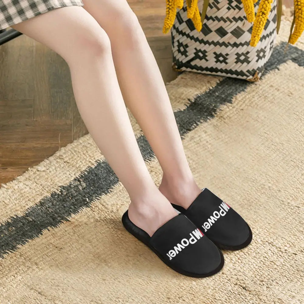 Custom M Poweres Sport Car Guest Slippers for Bathroom Women House Slipper