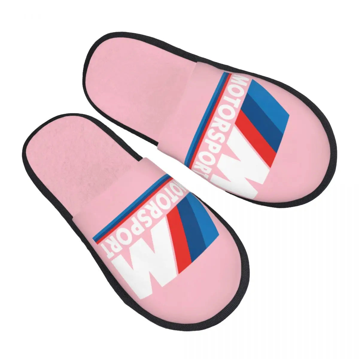 Custom M Poweres Sport Car Guest Slippers for Bathroom Women House Slipper