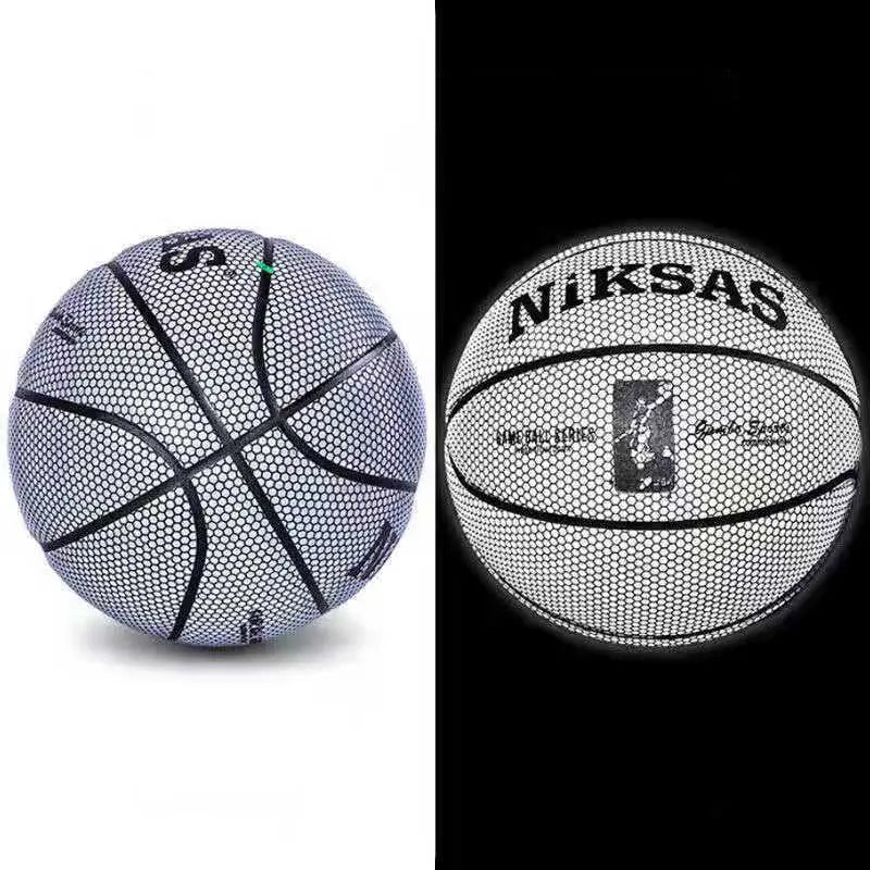 Holographic Reflective Basketball Ball Size 7 PU Bascket Woman Man Sports Luminous Indoor Outdoor Professional Training Balls