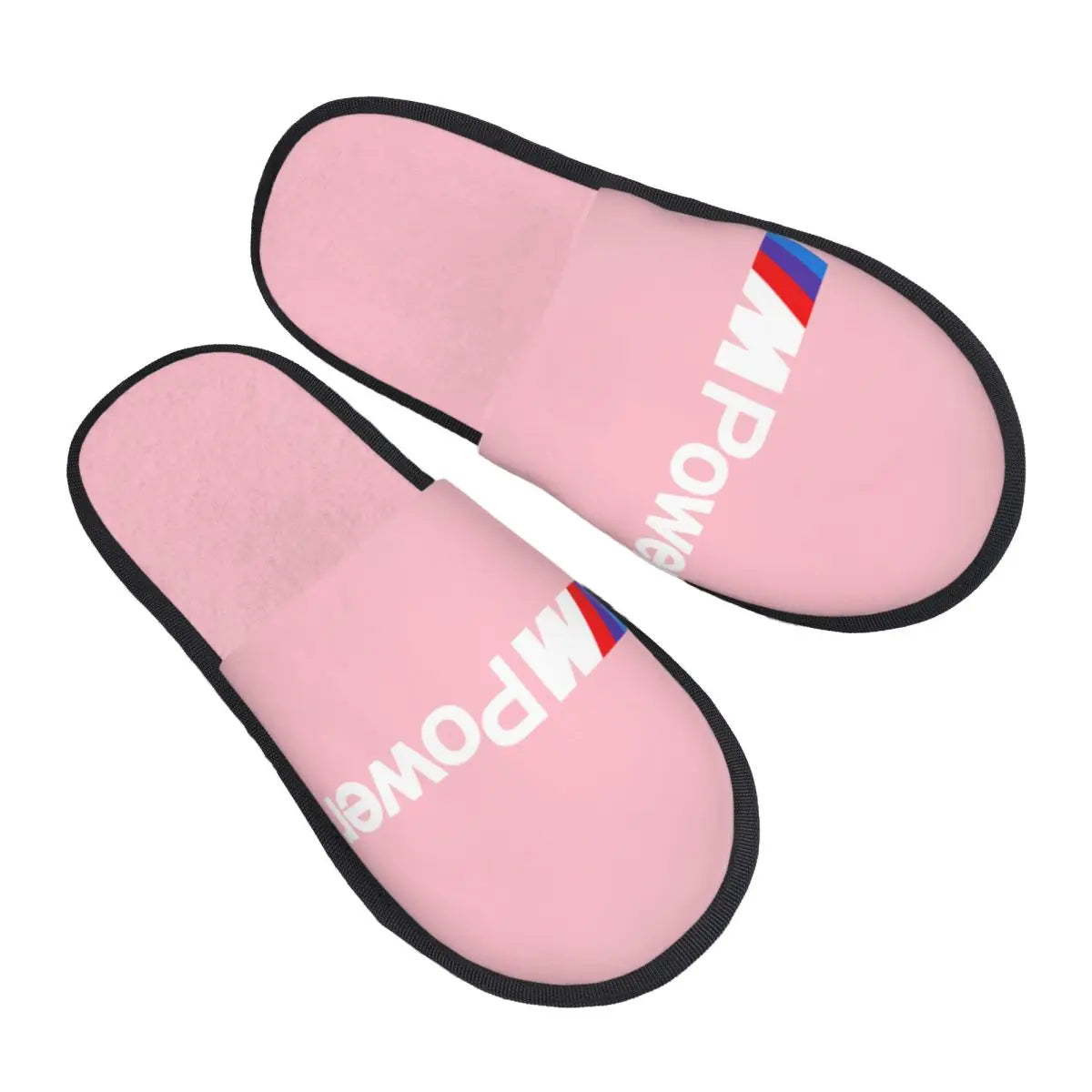 Custom M Poweres Sport Car Guest Slippers for Bathroom Women House Slipper