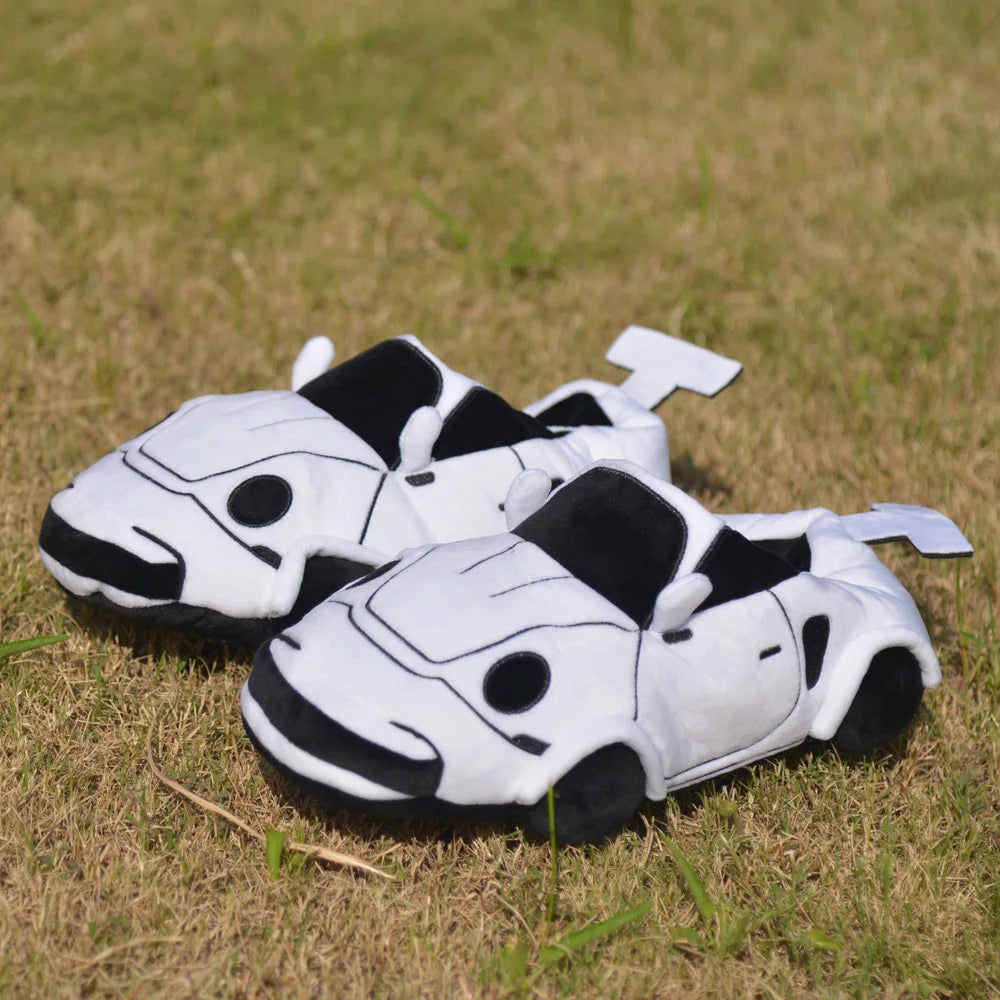 Newest Highland Cow Car Sports Car Slippers Can Be Used as High-quality Plush Toys for Car Enthusiast Gift