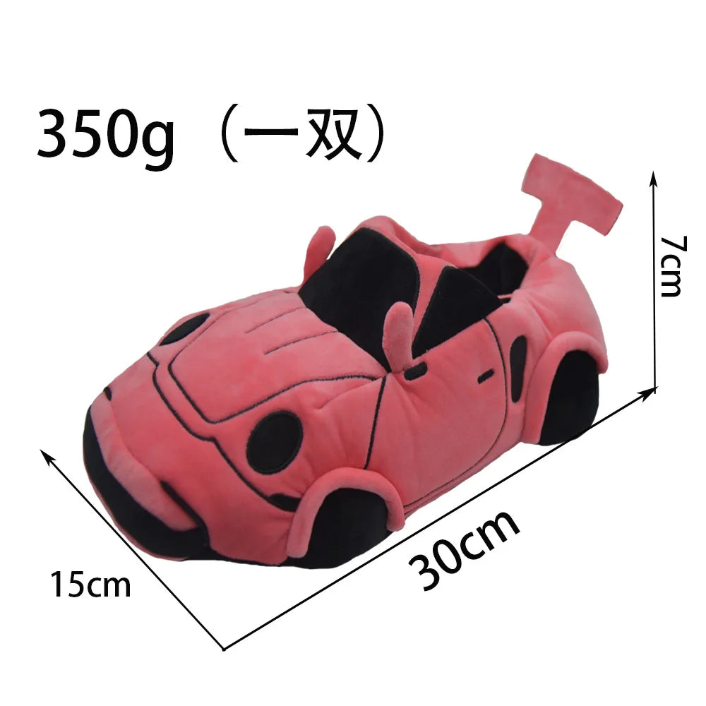 Newest Highland Cow Car Sports Car Slippers Can Be Used as High-quality Plush Toys for Car Enthusiast Gift