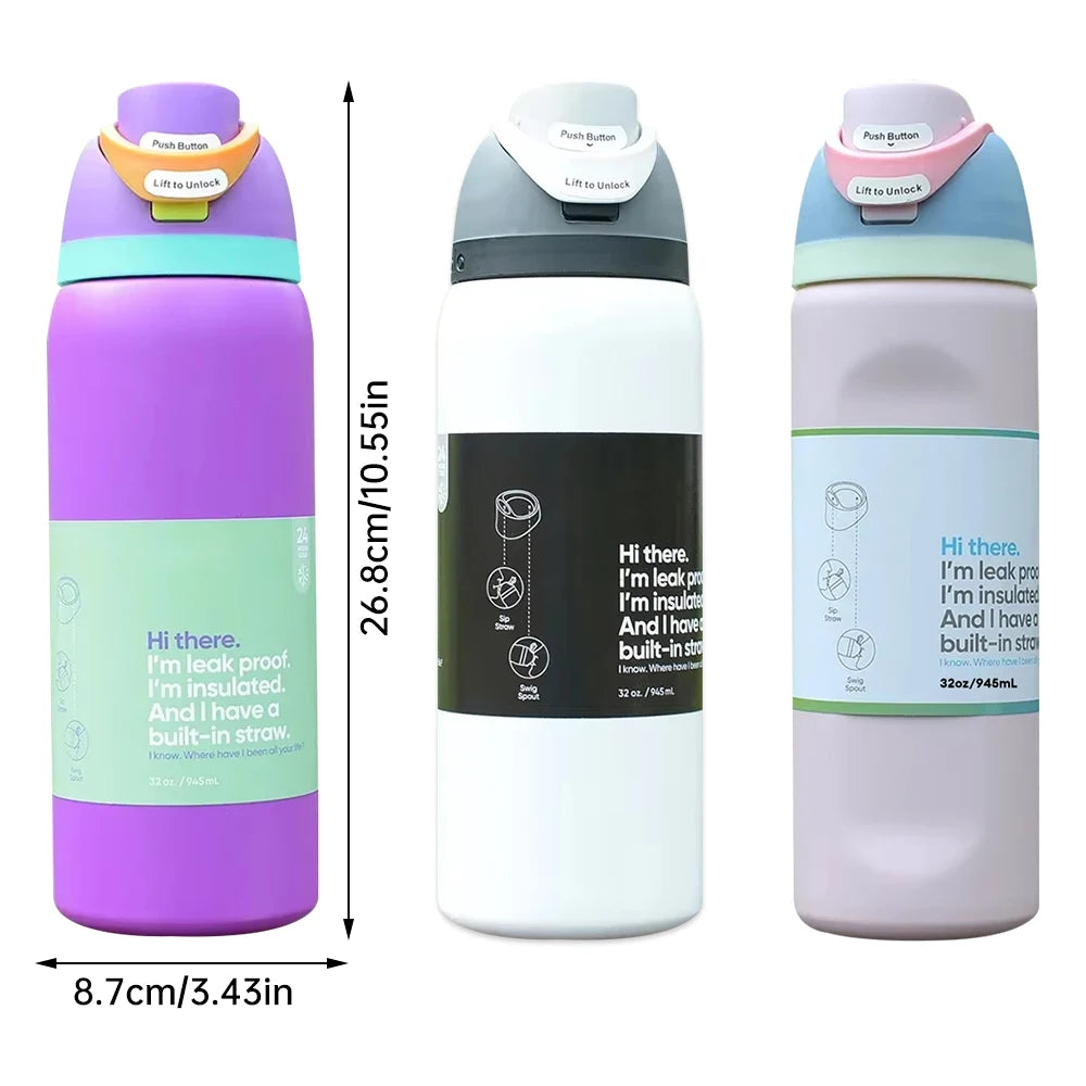 NEW Cup Vacuum Flasks & Thermoses Water Bottle Drinkware Thermo Tumbler Stainless Steel Thermal Mug Original Cold Hot Coffee