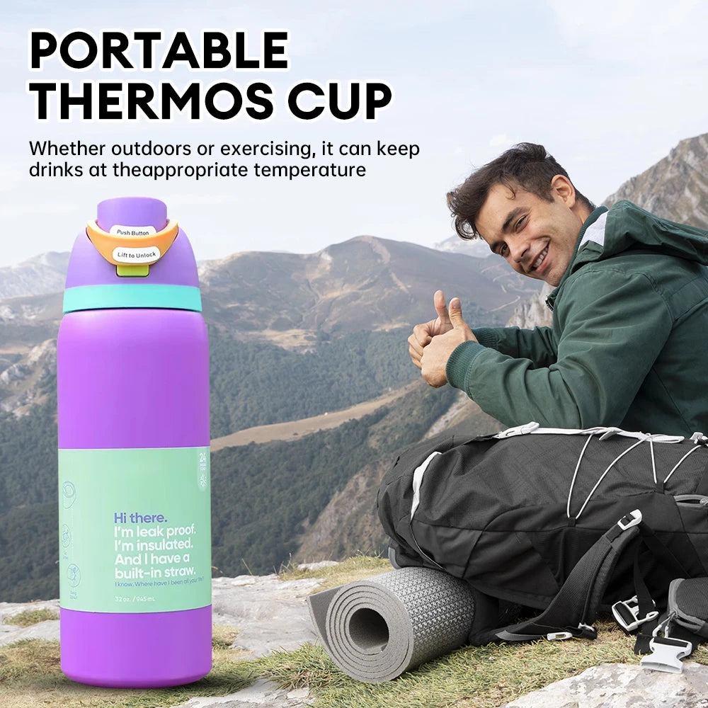 NEW Cup Vacuum Flasks & Thermoses Water Bottle Drinkware Thermo Tumbler Stainless Steel Thermal Mug Original Cold Hot Coffee