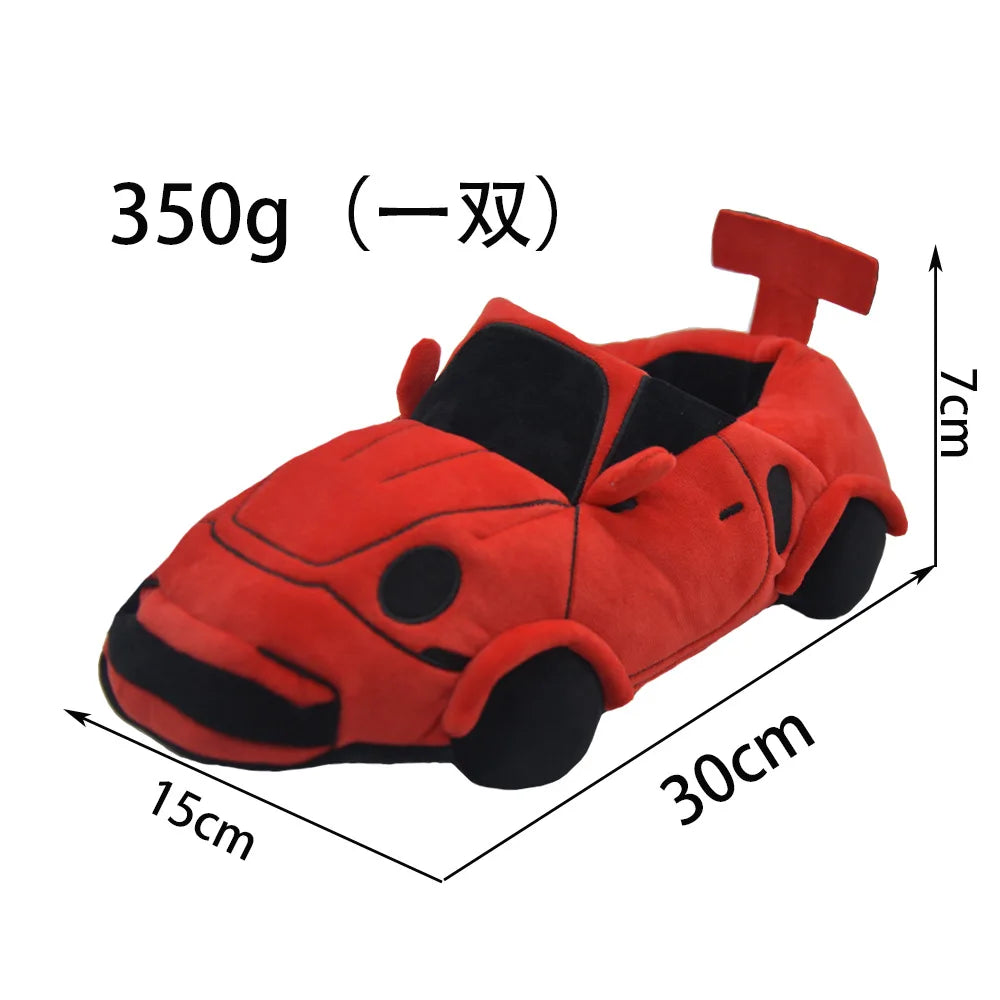 Newest Highland Cow Car Sports Car Slippers Can Be Used as High-quality Plush Toys for Car Enthusiast Gift