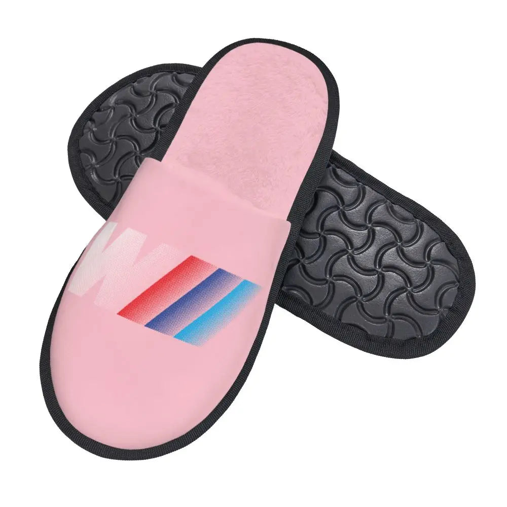 Custom M Performance Poweres Soft Memory Foam House Slippers Women Sport Car Cozy Warm Anti-Skid Slipper